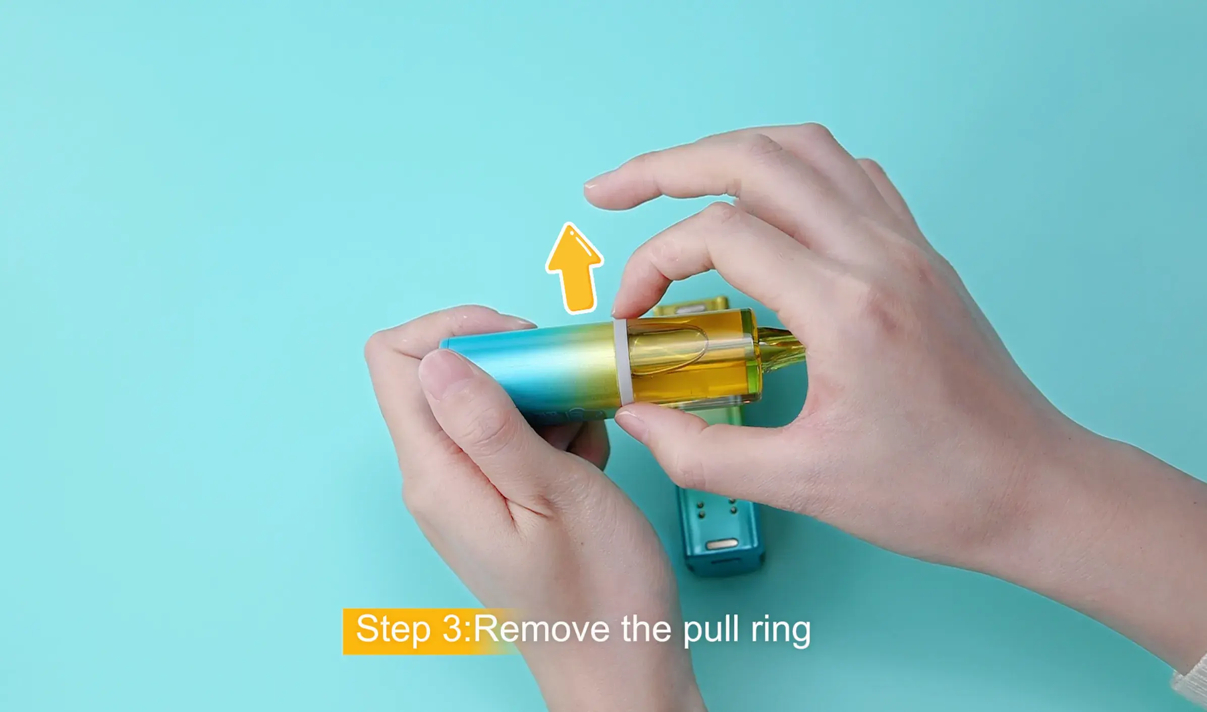 How to use PUREFLOW SWITCH step 3 remove pull ring